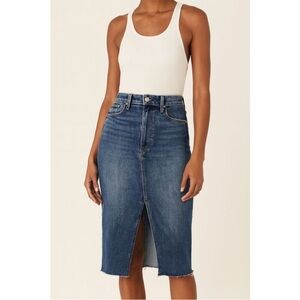 PAIGE Meadow Midi Skirt in Stefania Distressed size 27 (4)